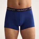 Gant Erkek Mavi Baskılı Trunk Fit 3'lü Boxer