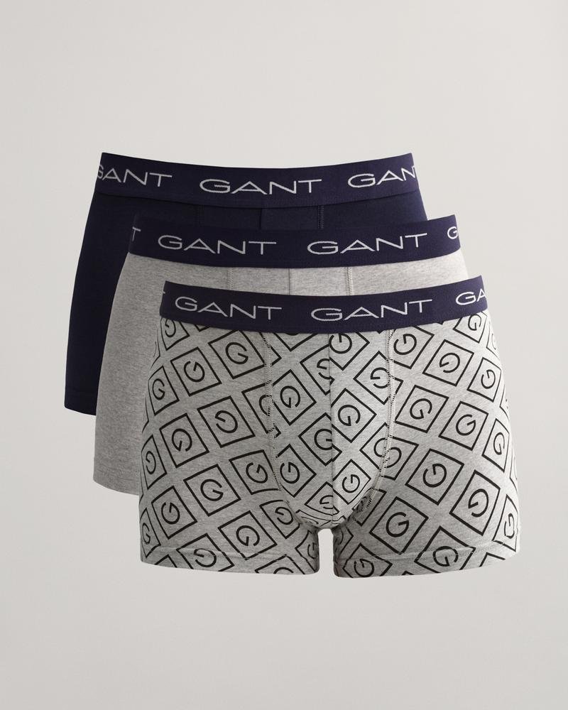 Gant Erkek Renkli Baskılı Trunk 3'lü Boxer