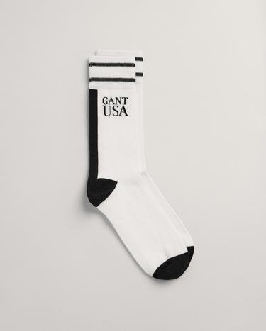 GANT Unisex Siyah Logolu Çorap