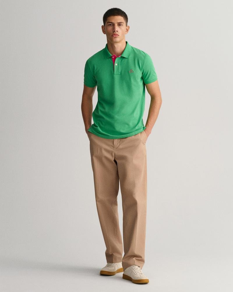 GANT Erkek Yeşil Slim Fit Polo