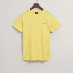 GANT Erkek Sarı Regular Fit Bisiklet Yaka T-shirt