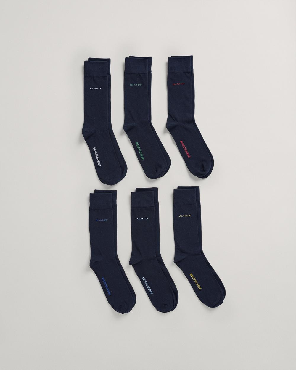GANT Unisex Mavi Düz Çorap