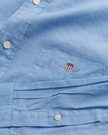 GANT Erkek Mavi Regular Fit Keten Gömlek_1