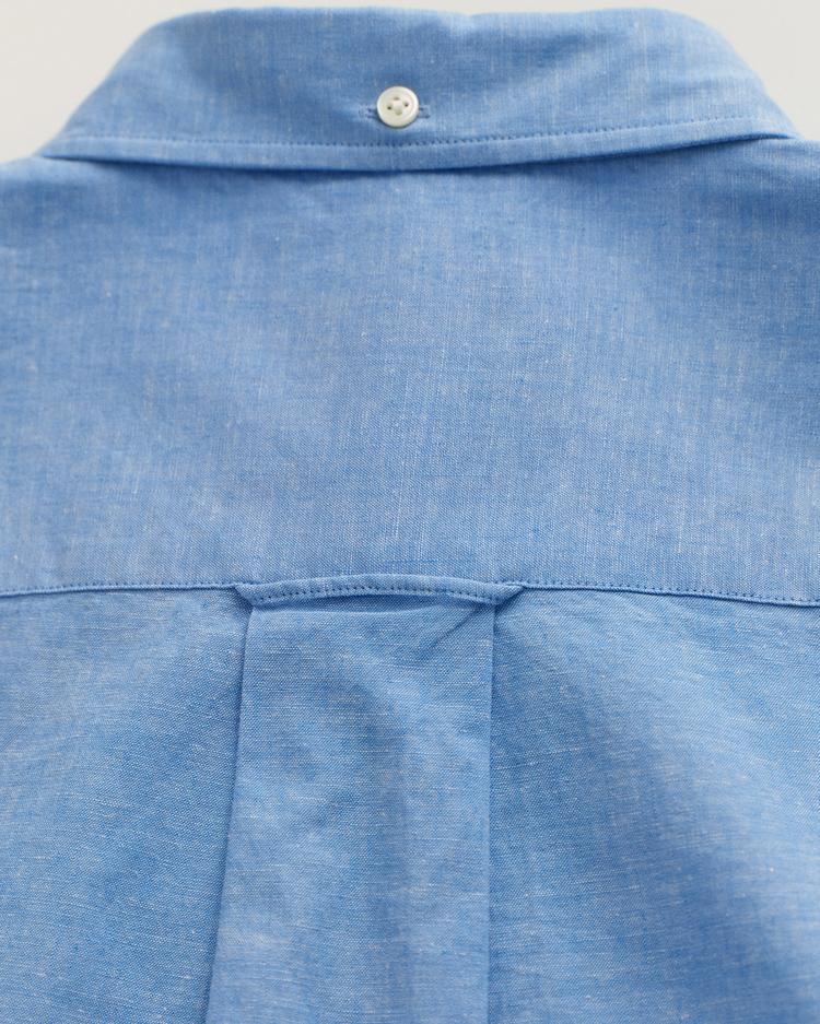 GANT Erkek Mavi Regular Fit Keten Gömlek_2