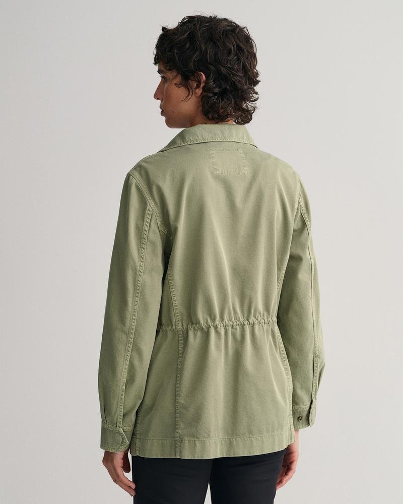 GANT Kadın Yeşil Regular Fit Fermuarlı Ceket