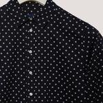 Gant Kadın Siyah Düğmeli Yaka Puantiyeli Gömlek