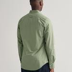 GANT Erkek Yeşil Slim Fit Düğmeli Yaka Broadcloth Gömlek