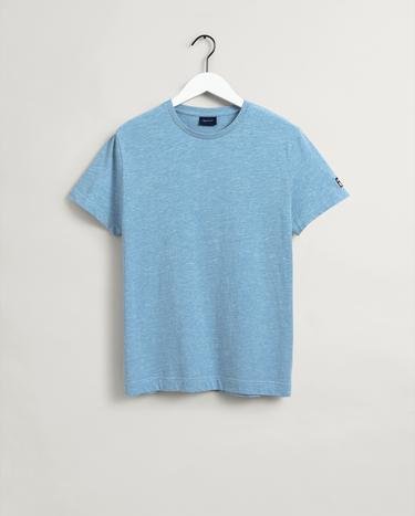 Gant Erkek Mavi Regular Fit Bisiklet Yaka T-shirt