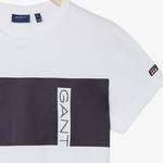 GANT Erkek Beyaz Logolu T-shirt