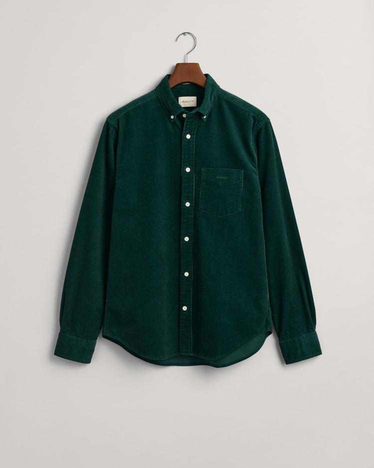 GANT Erkek Yeşil Regular Fit Düğmeli Yaka Gömlek_2