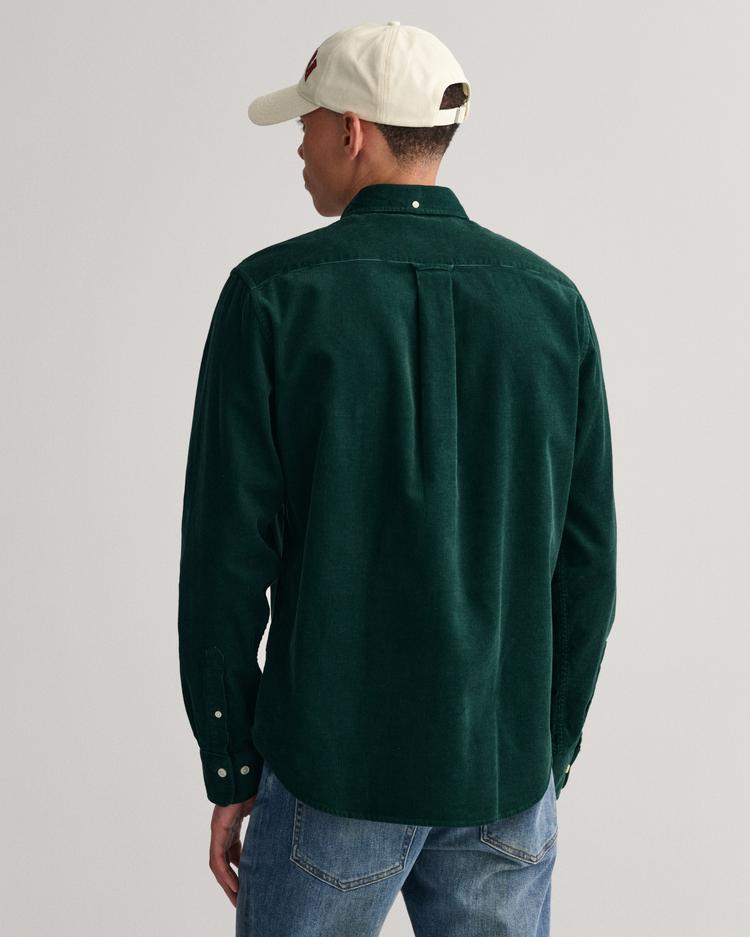 GANT Erkek Yeşil Regular Fit Düğmeli Yaka Gömlek_1