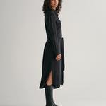 GANT Kadın Siyah Relaxed Fit Klasik Yaka Elbise