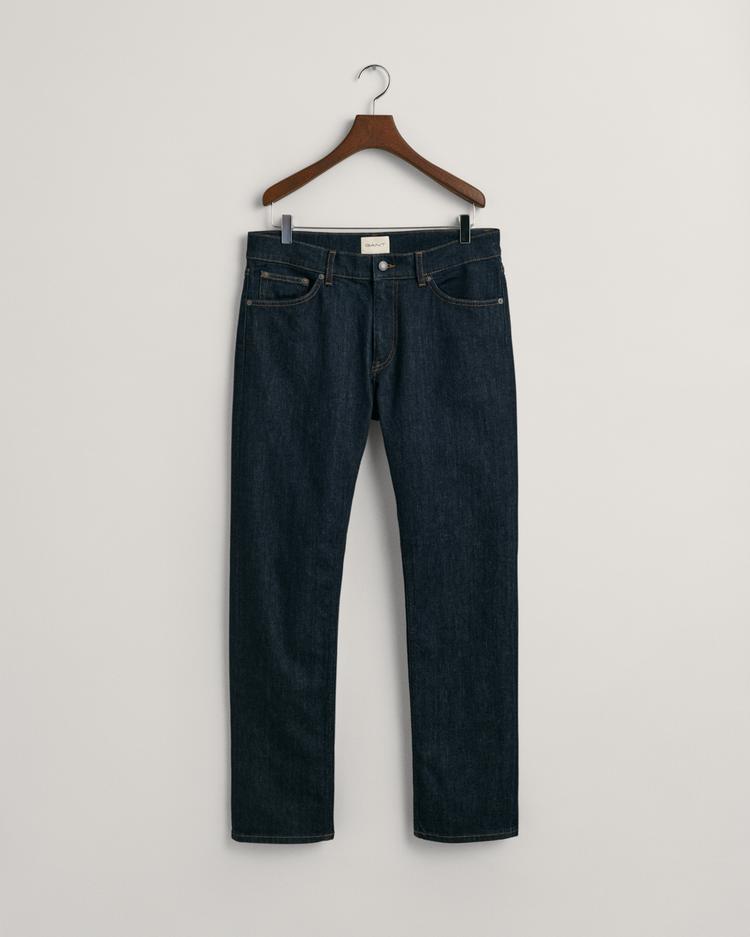 GANT Erkek Lacivert Regular Fit Jean Pantolon_3