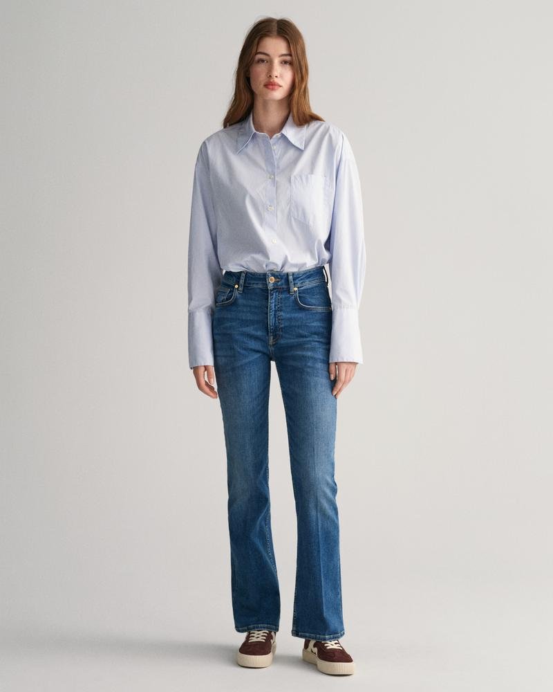 GANT Kadın Mavi Slim Fit Jean Pantolon