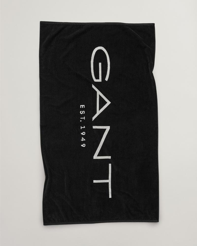 GANT Unisex Siyah Logolu Havlu