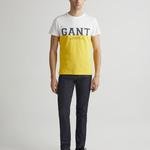 GANT Erkek Sarı Bisiklet Yaka Logolu T-shirt