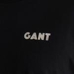 GANT Erkek Siyah Regular Fit Bisiklet Yaka Logolu T-shirt