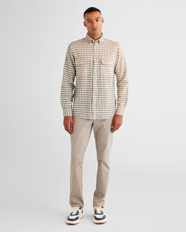 GANT Erkek Yeşil Regular Fit Düğmeli Yaka Ekose Gömlek_2