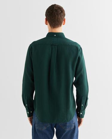 GANT Erkek Yeşil Regular Fit Düğmeli Yaka Gömlek_1