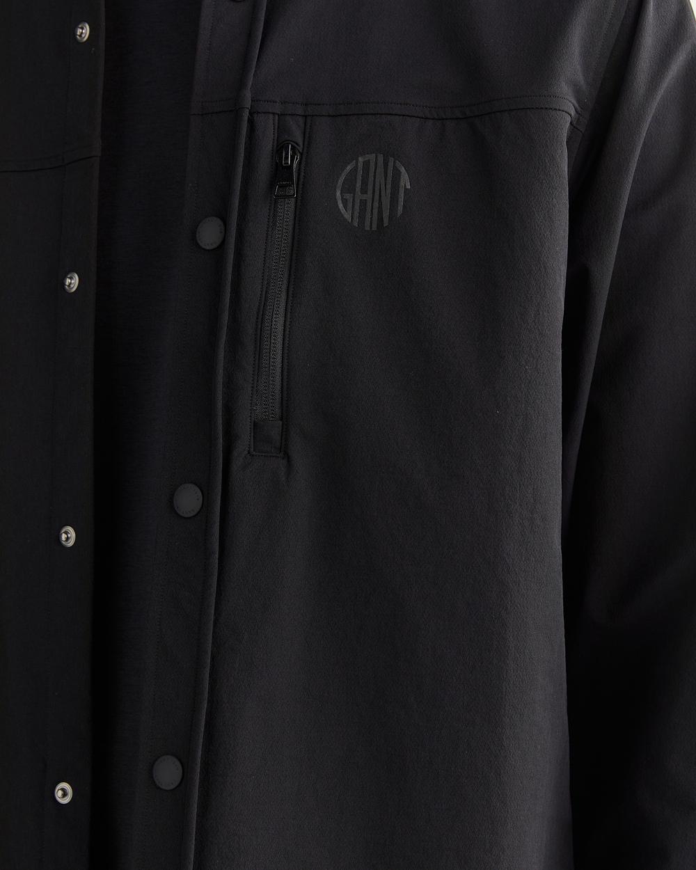 GANT Erkek Siyah Relaxed Fit Logolu Gömlek