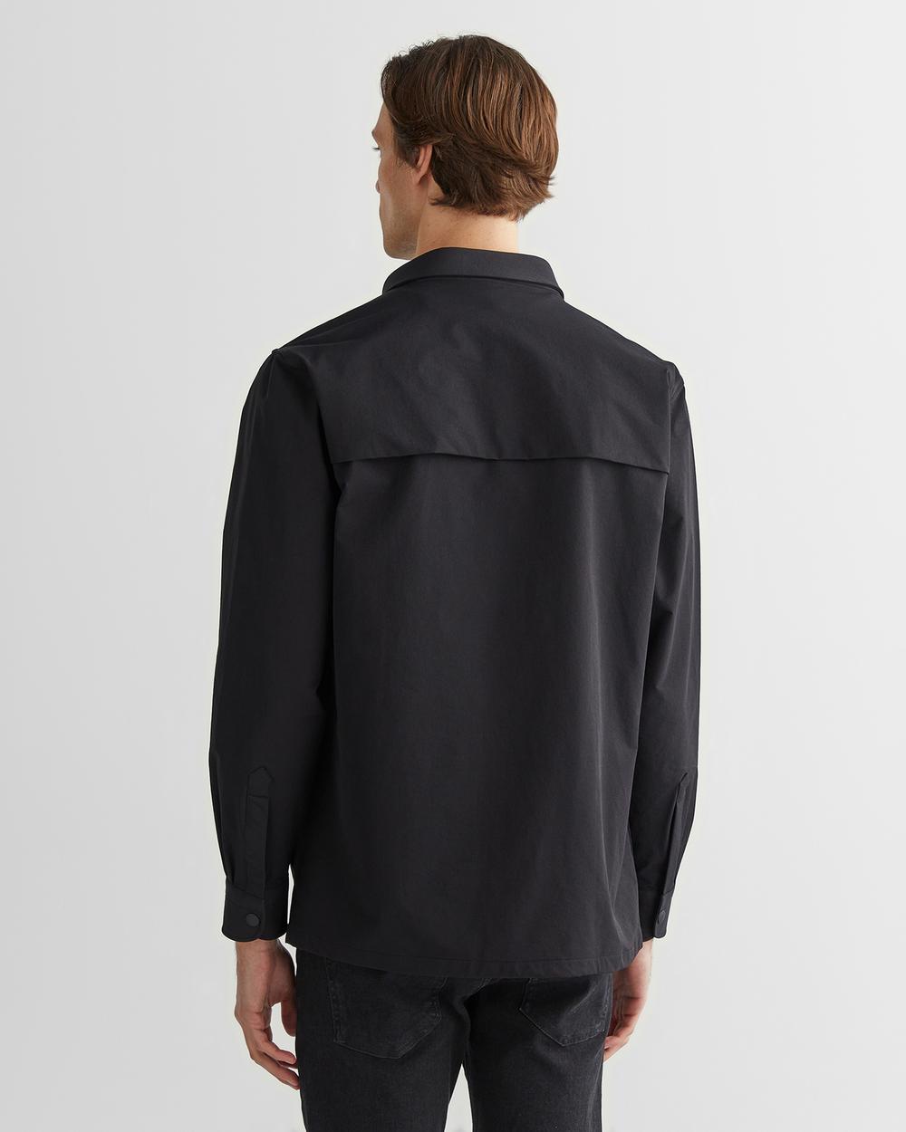 GANT Erkek Siyah Relaxed Fit Logolu Gömlek