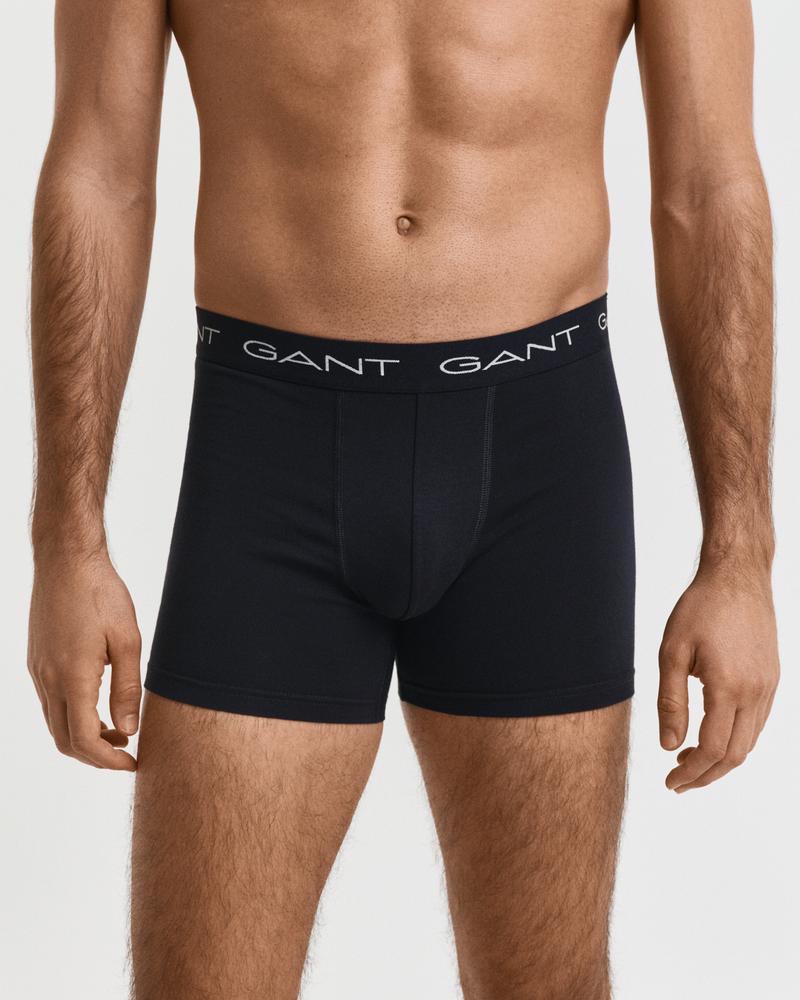GANT Erkek Siyah Slim Fit Logolu Boxer