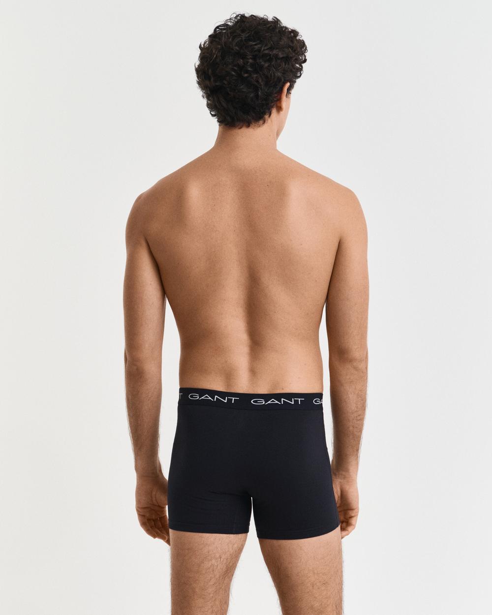 GANT Erkek Siyah Slim Fit Logolu Boxer