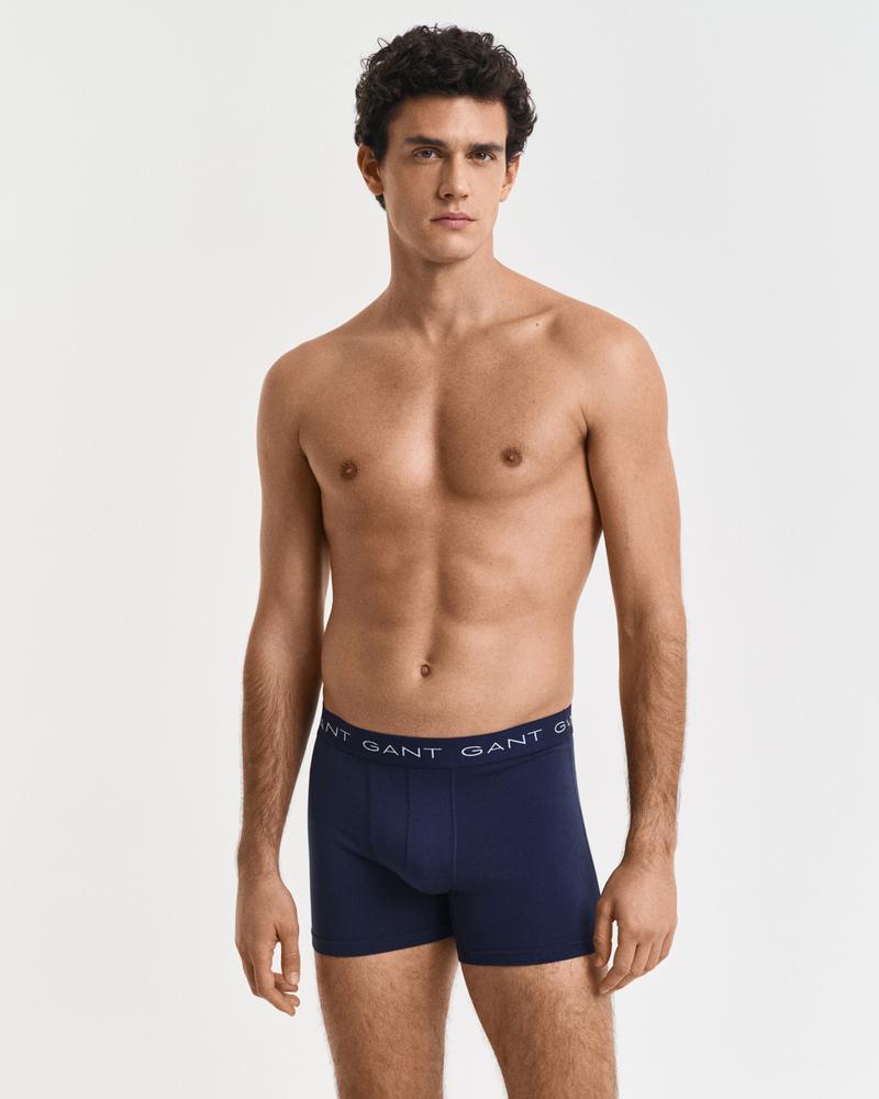 GANT Erkek Lacivert Slim Fit Logolu Boxer
