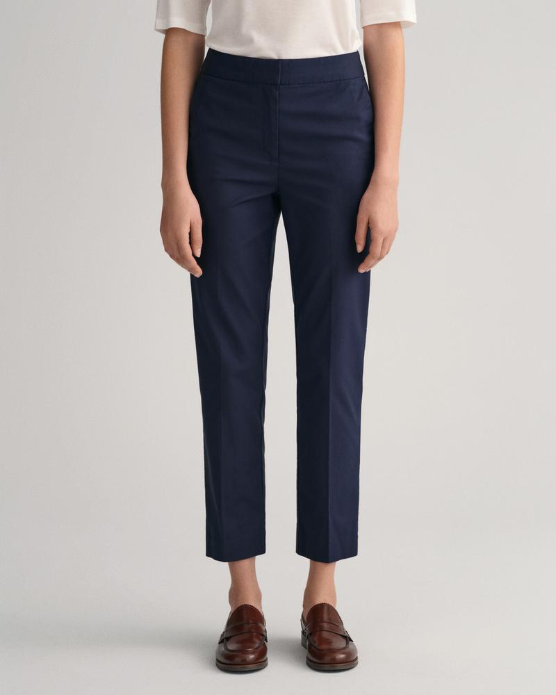 GANT Kadın Lacivert Slim Fit Pantolon