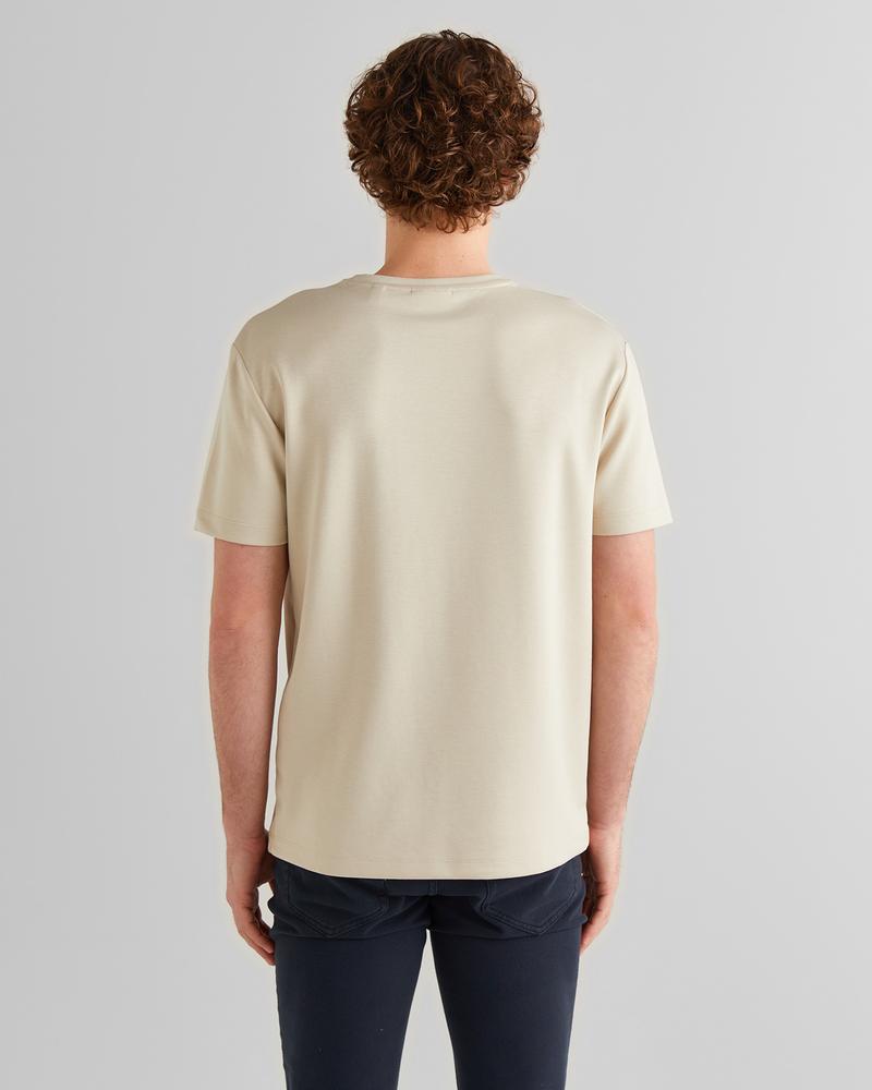 GANT Erkek Beyaz Relaxed Fit Bisiklet Yaka T-Shirt
