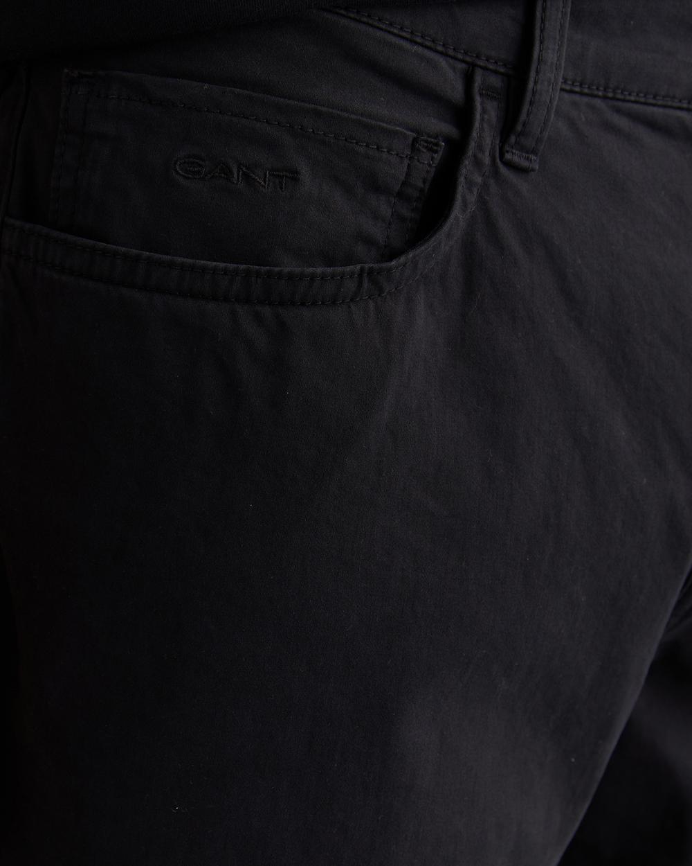 GANT Erkek Siyah Regular Fit Pantolon