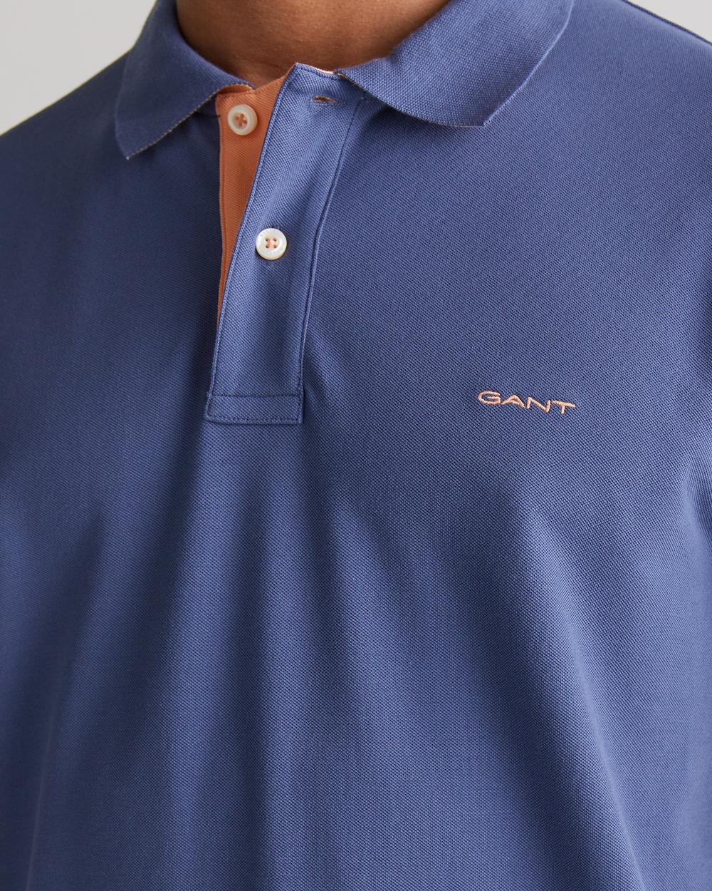 GANT Erkek Lacivert Regular Fit Polo