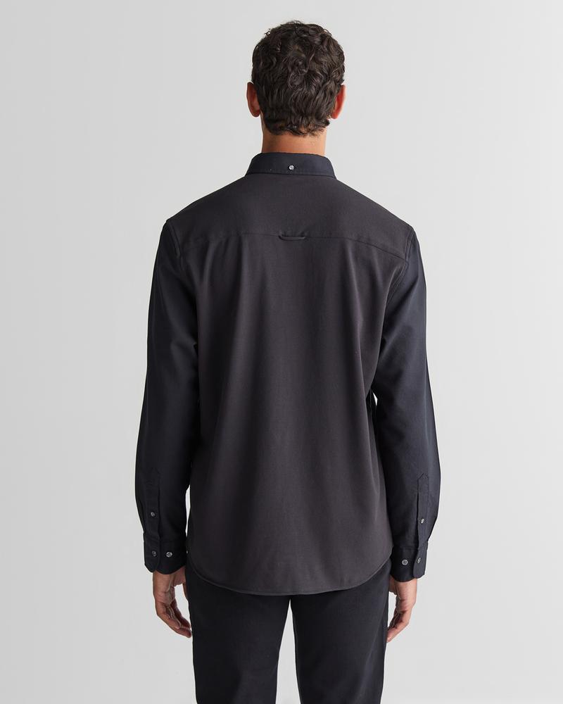 GANT Erkek Siyah Regular Fit Düğmeli Yaka Gömlek