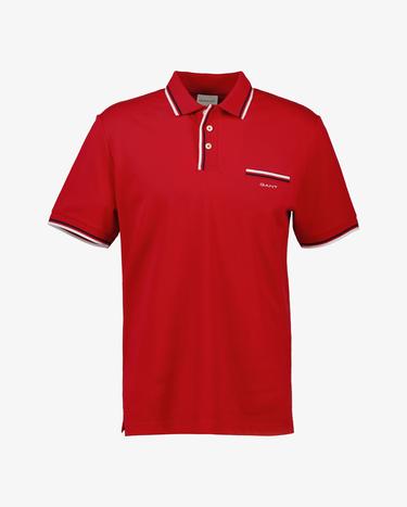 GANT Erkek Kırmızı Regular Fit Polo
