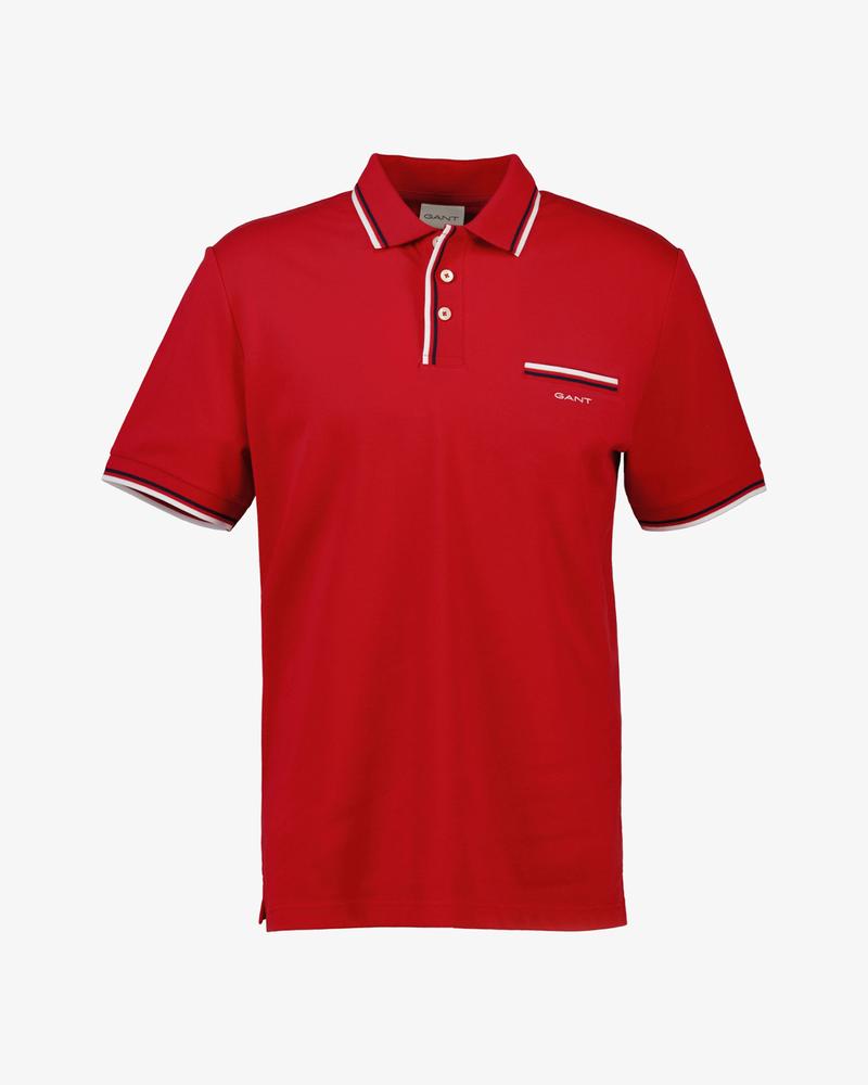 GANT Erkek Kırmızı Regular Fit Polo